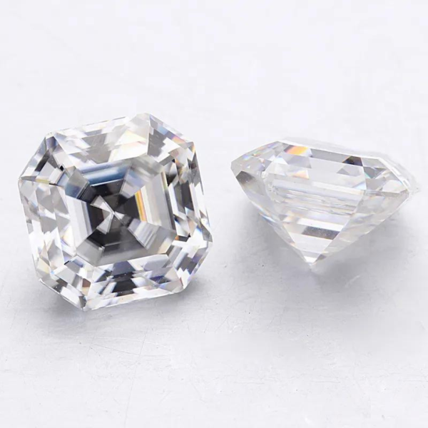 Moissanit Certyfikat 5,0 - 10,0 mm / Asscher / DEF / VS - obrazek 2