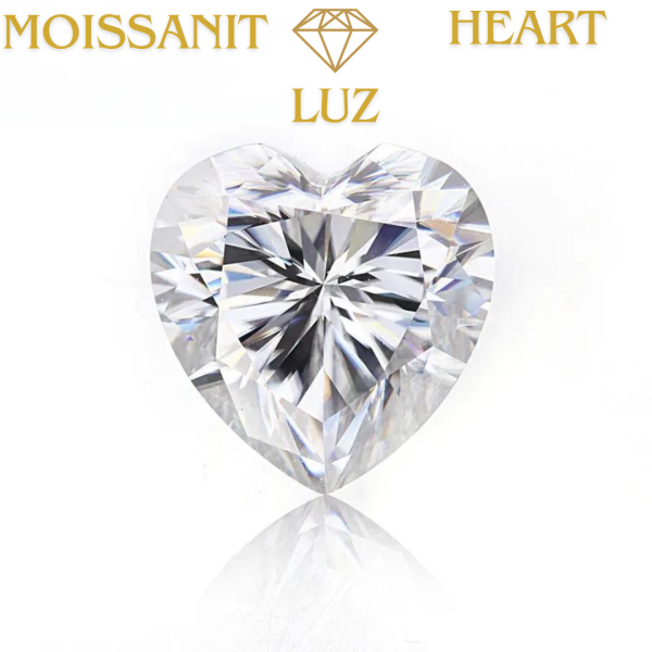 Moissanit LUZ 3,0 - 4,0 mm / Heart / DEF / VS