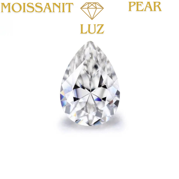 Moissanit LUZ 3,0 - 4,0 mm / Pear / DEF / VS