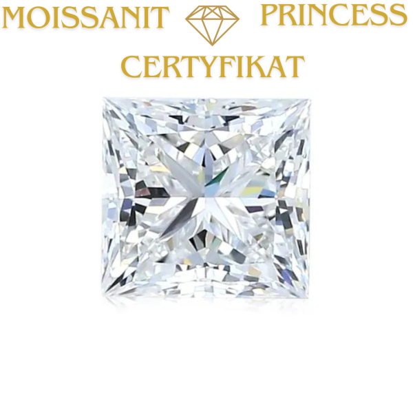 Moissanit Certyfikat 5,0 - 9,0 mm / Princessa / DEF / VS