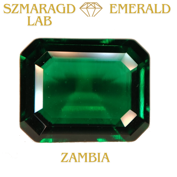 Szmaragd Lab Emerald / 10x8 mm / Zambia