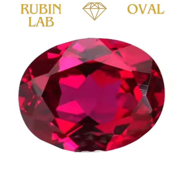 Rubin Lab Oval / 9x7 mm / Pigeon blood