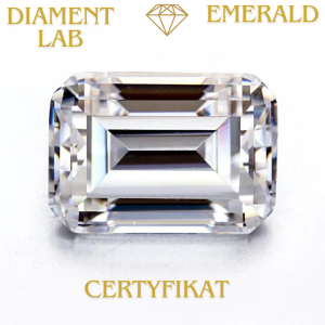 Diament Lab Emerald 1,05 ct / F / VS1 Certyfikat