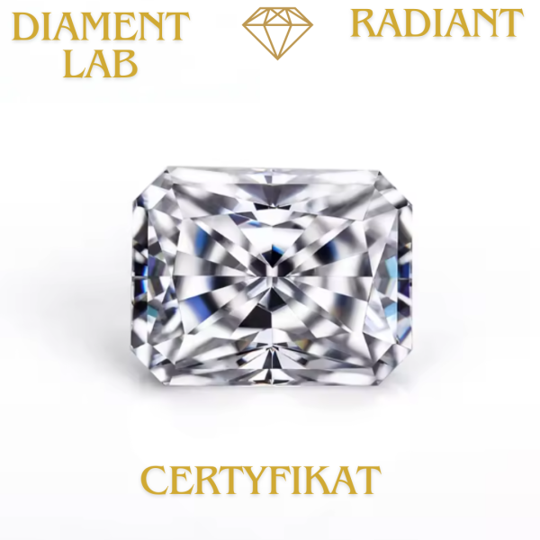 Diament Lab Radiant 1,06 ct / E / VS1 Certyfikat