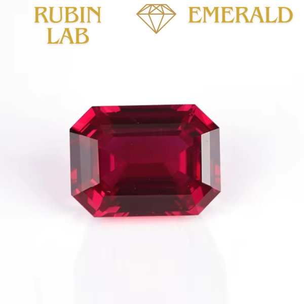 Rubin Lab Emerald / 8x6 mm / Pigeon blood