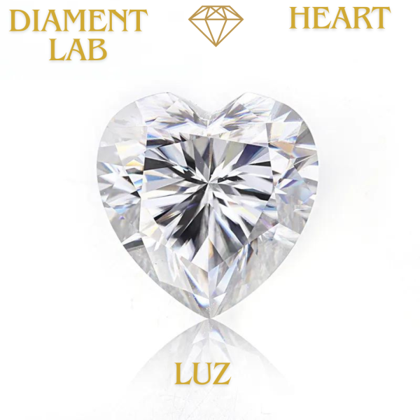 Diament Lab Heart Luz 0,09-0,7ct / DEF / VVS-VS